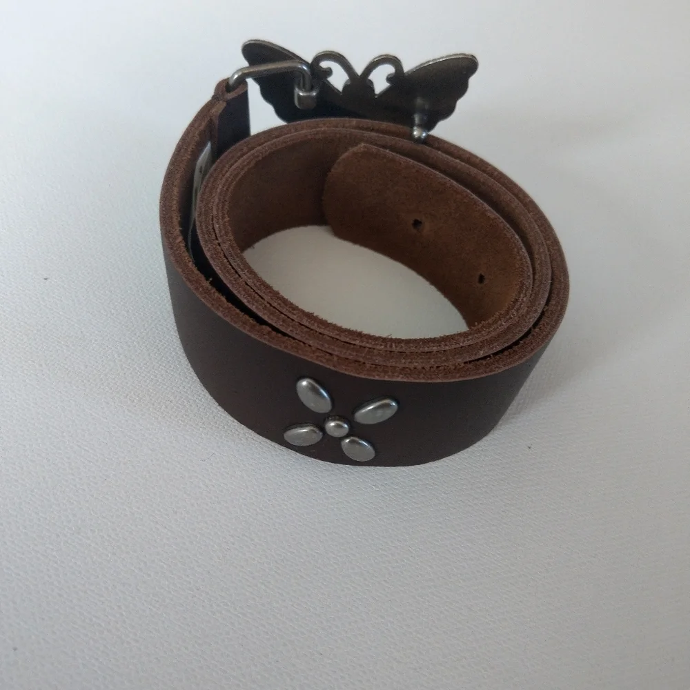Oshkosh boho brown butterfly belt, Size S/M